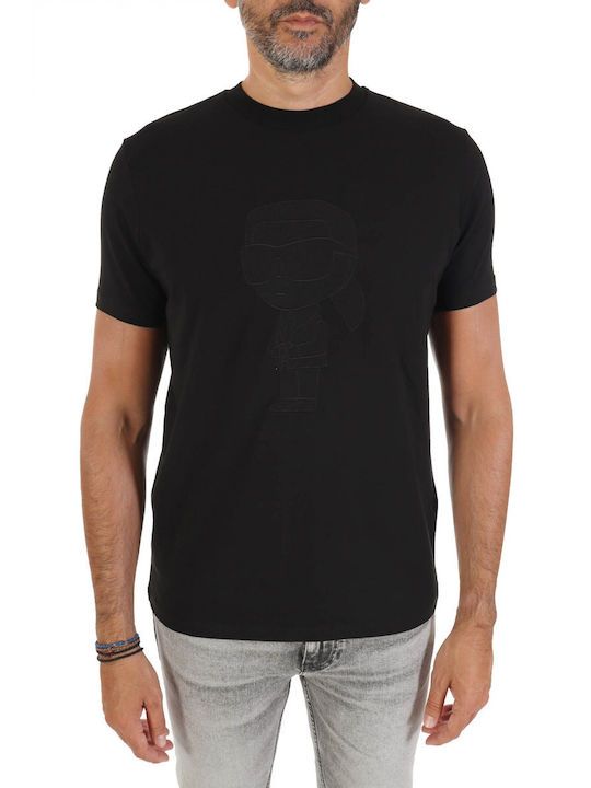 Karl Lagerfeld Herren T-Shirt Kurzarm Schwarz