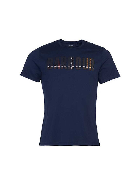 Barbour T-shirt Bărbătesc cu Mânecă Scurtă Albastru marin