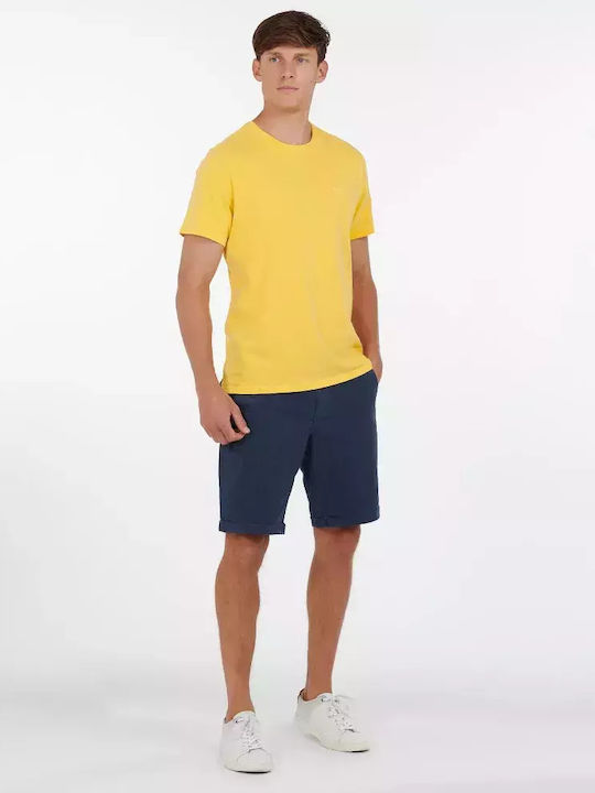 Barbour Ανδρικό T-shirt Κοντομάνικο Κίτρινο