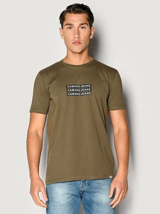 Brokers Jeans T-shirt Bărbătesc cu Mânecă Scurtă Verde