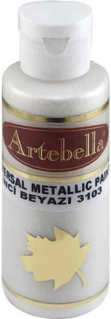 Artebella Metallic Acrylic Paint Set No 3103 White 130ml 1pcs