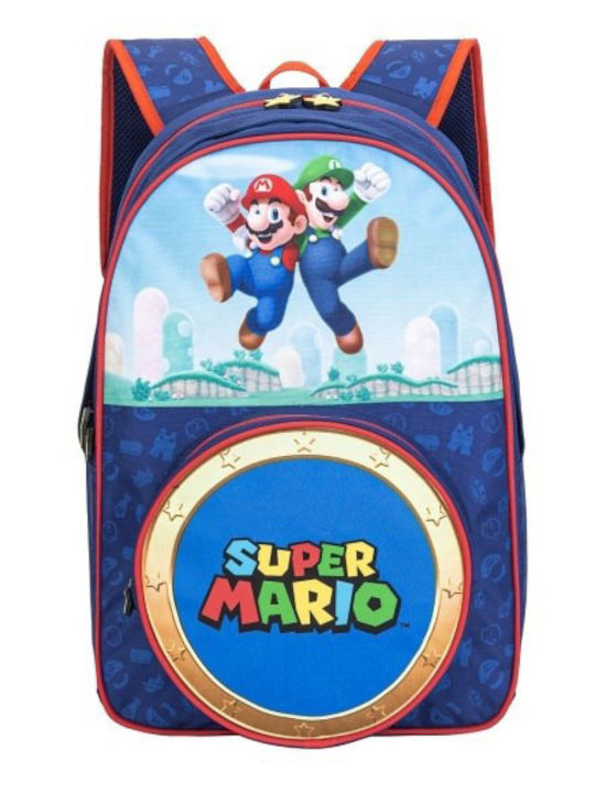 Fanatics Super Mario Σχολική Τσάντα Πλάτης Δημοτικού Πολύχρωμη