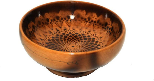 Wooden Art Φρουτιέρα Ξύλινη Καφέ 18εκ.