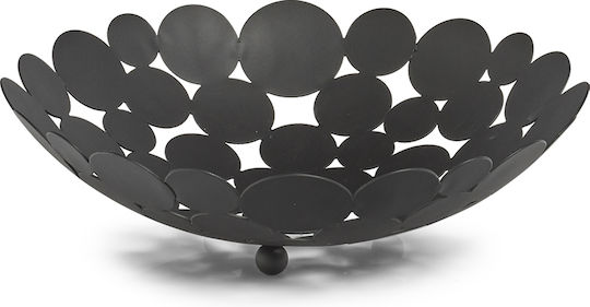 Fruitieră Metalic Negru 29x29x8.5buc