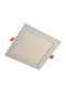 Bowi Panou LED Pătrat Suspendat 12W cu Lumină Alb Natural 4000K