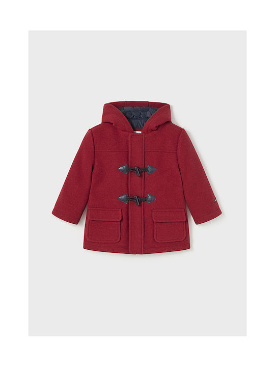 Mayoral Montgomery Boys Coat Red with Ηood
