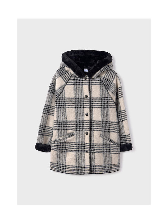 Mayoral Girls Coat Multicolour Double Sided with Lining & Ηood