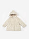 Kids' Fur Short with Hood Graphite