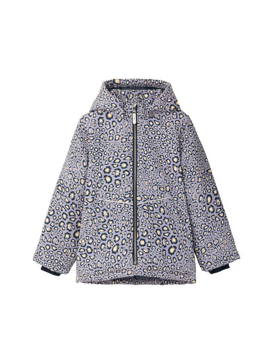 Name It Kinderjacke Kurz mit Kapuze Lila