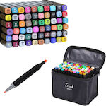 Touch Board & Fine Drawing Markers Double Tip Set 60 Colors