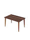 Rechteckig Couchtisch Amalur Walnut L72xB40xH45cm