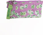 Busquets Fabric Pencil Case with 2 Compartments Pink