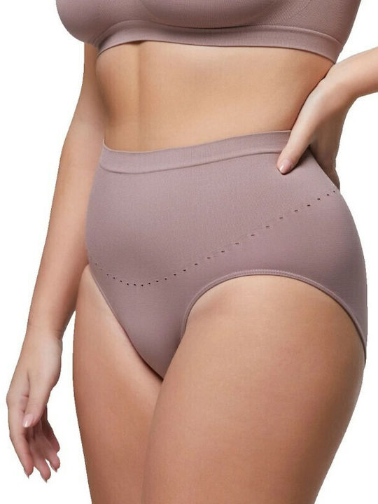 Pompea Hochtailliert Damen Slip Weiß