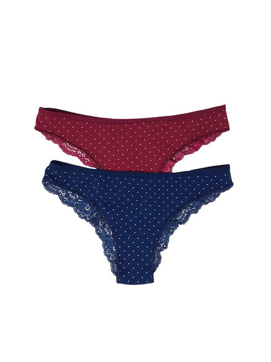 Βαμβακερά Γυναικεία Brazil 2Pack με Δαντέλα
