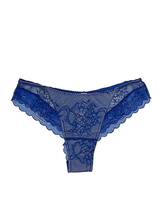 Leilieve Damen Brasilien mit Spitze Blau