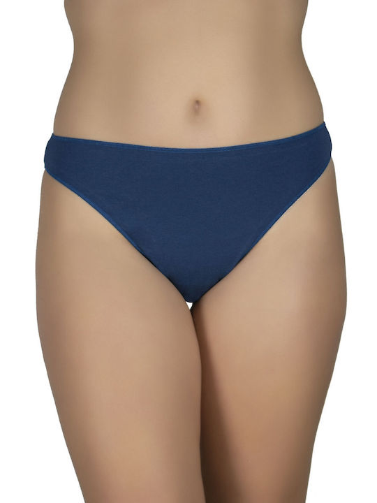 A.A UNDERWEAR Tai Cotton Women's String Blue