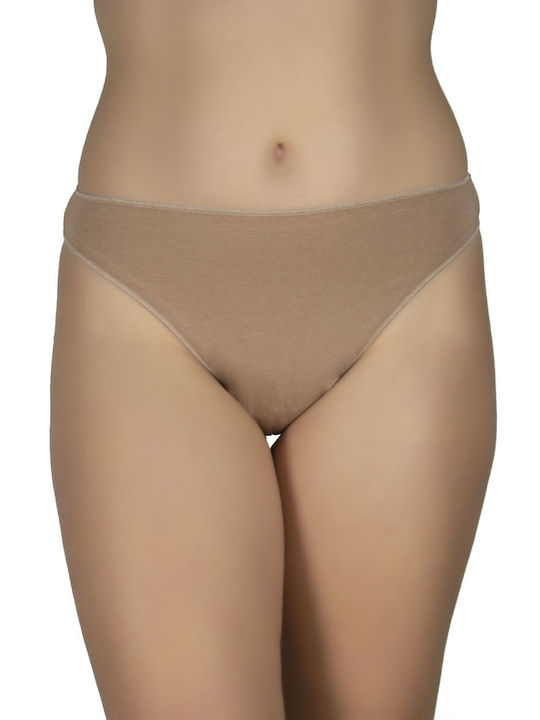 A.A UNDERWEAR Cotton Women's String Beige