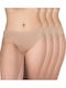 Tai Femei Slip MultiPack Bej
