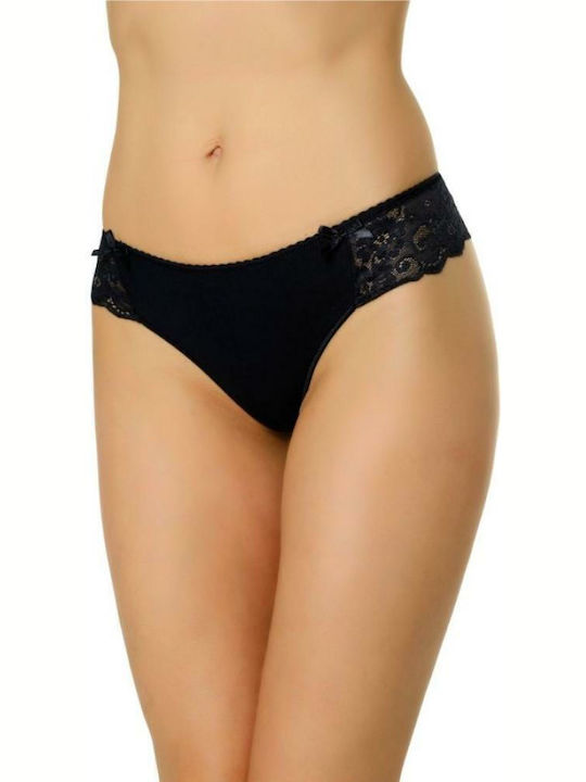 Sexen Γυναικείο Brazil με Δαντέλα Navy Μπλε