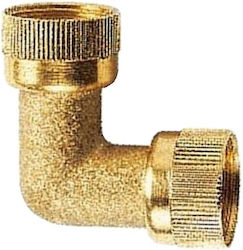 Aquajet Conector pentru conducte de udare de tip L cu Femeie-femeie Filet 25.4mm Brățară de bronz Aquajet Conector pentru conducte de udare de tip L cu Femeie-femeie Filet 25.4mm Brățară de bronz