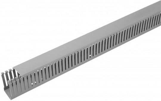Dabler Cable Channel with Perforated Stand made of Plastic Gray Set of 2pcs 2m