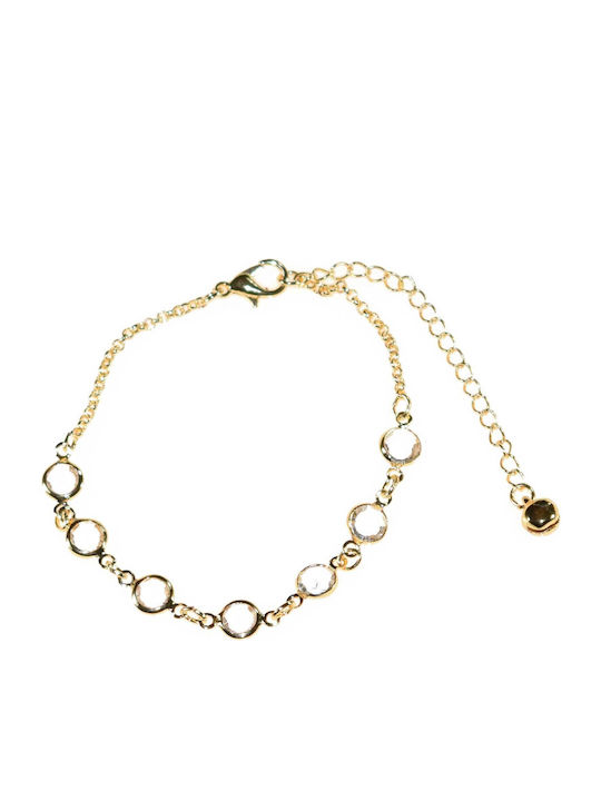 Bizoutaki Gold Plated Brass Anklet 20cm