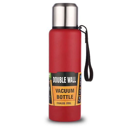 Factory Joyous Bottle Thermos Stainless Steel BPA Free 800ml Red