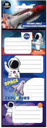 Diakakis Notebook Labels Nasa 20pcs