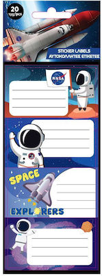 Diakakis Notebook Labels Nasa 20pcs