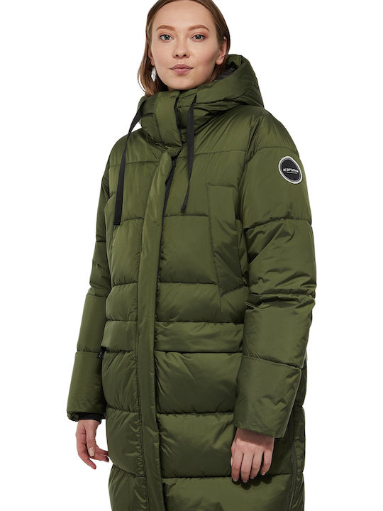 Icepeak Lungă Jachetă de femei Puffer Verde