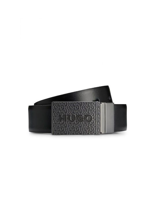 Hugo Boss Men's Leather Belt Black