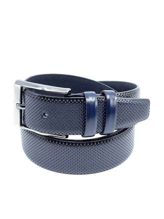 Legend Accessories Herren Gürtel Leder Blau