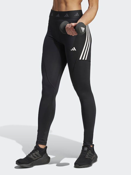 Adidas Hyperglam Training Γυναικείο Μακρύ Κολάν Μαύρο