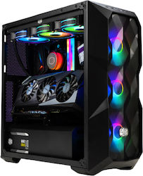 Vengeance Venom CoolerMaster Edition-V6 Игрален Настолен компютър ( Райзен 5-7600/16ГБ DDR5/512ГБ SSD/GeForce RTX 4060/Без ОС)