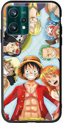 One Piece Umschlag Rückseite Silikon / Gehärtetes Glas Mehrfarbig (Realme 9 5G / 9 Pro)