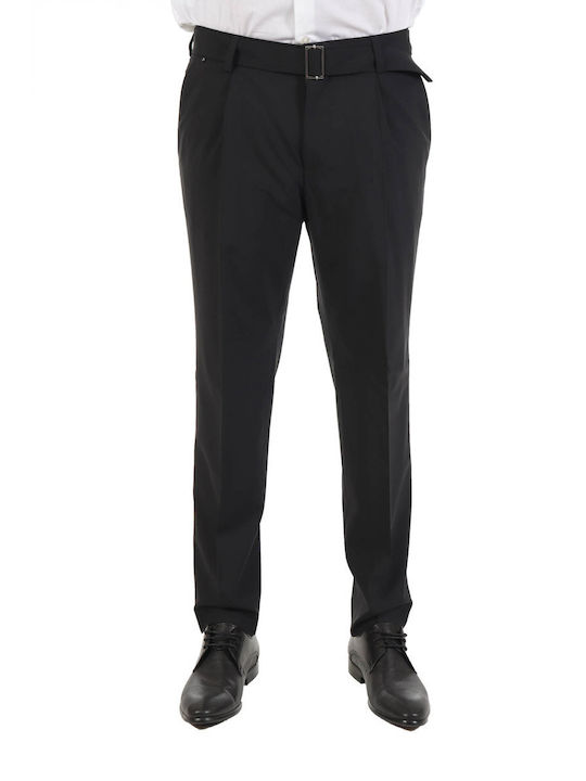 Hugo Boss Ανδρικό Παντελόνι Chino σε Relaxed Εφαρμογή Μαύρο