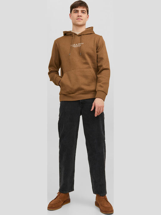 Jack & Jones Φούτερ με Κουκούλα Camel