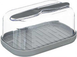 Marva Butter Dish Plastic Gray 1pcs