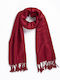 Aigaion Women's Scarf Burgundy