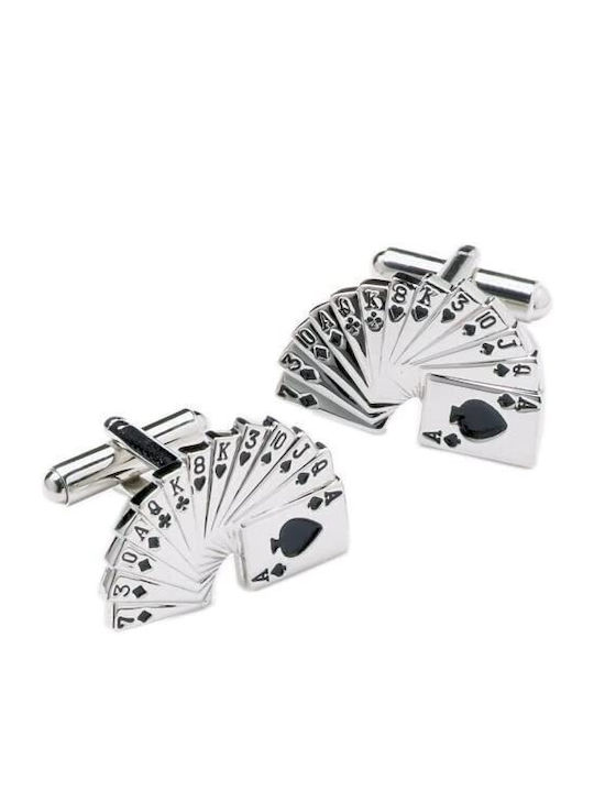 Cufflinks of Steel Silver