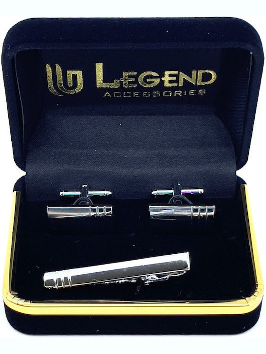 Legend Accessories Мансети от Silver в Сребрист Цвят