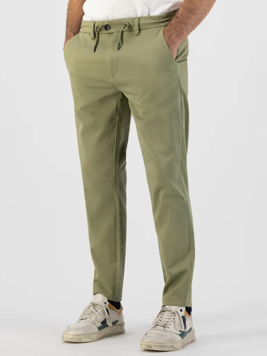 Dstrezzed Men's Trousers Chino in Tapered Line Khaki