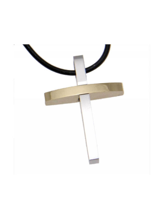 Tatu Moyo Cross from Steel with Cord