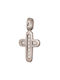 Abadianakis Women's White Gold Cross 18K