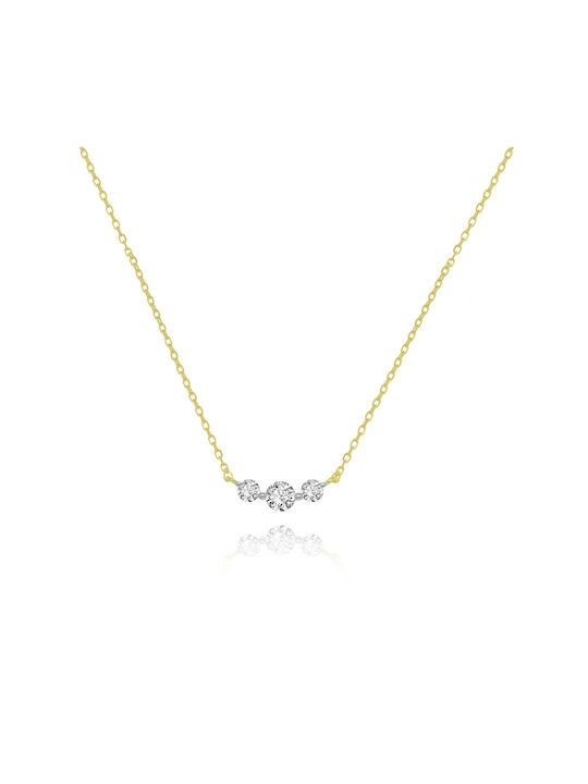 Arapinis Halskette aus Gold 18k mit Diamant