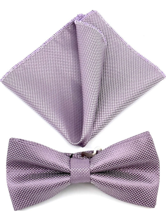 Legend Accessories Σετ Υφασμάτινo Παπιγιόν Μωβ