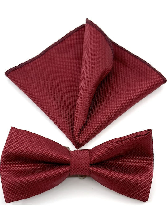 Legend Accessories Σετ Υφασμάτινo Παπιγιόν Κόκκινο