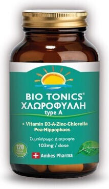 Bio Tonics Χλωροφύλλη Type A 120 φυτικές κάψουλες