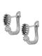 Sava Jewellery Earrings Hoops with Clip made of Silver