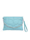 Leather Women's Bag Handbag Light Blue